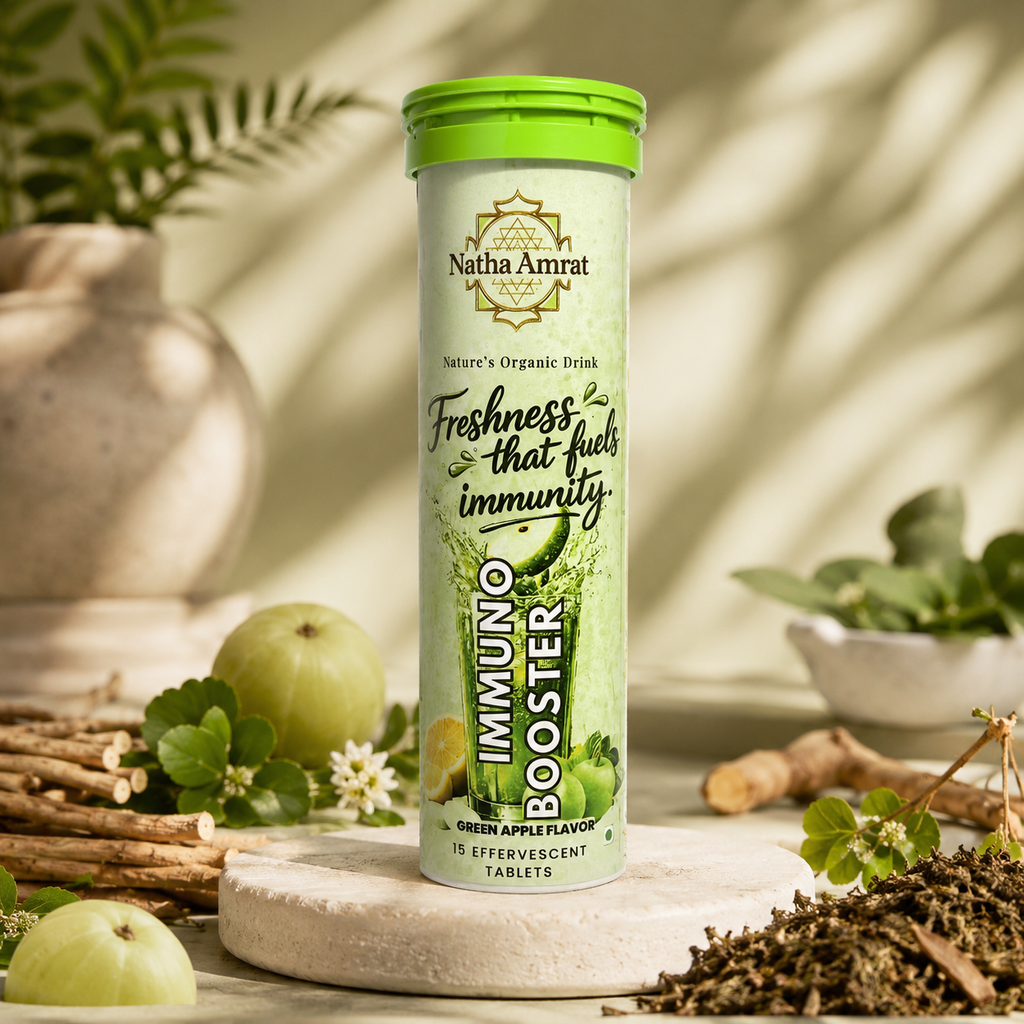 Natha Amrat Immuno Booster – Green Apple Flavour 15 Super Antioxidant Effervescent Tablets