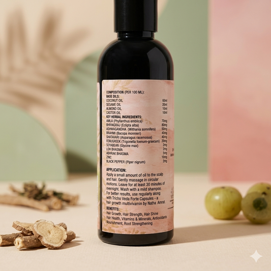 Natha Amrat Tricho Veda Oil  Advanced Ayurvedic Hair Growth Oil